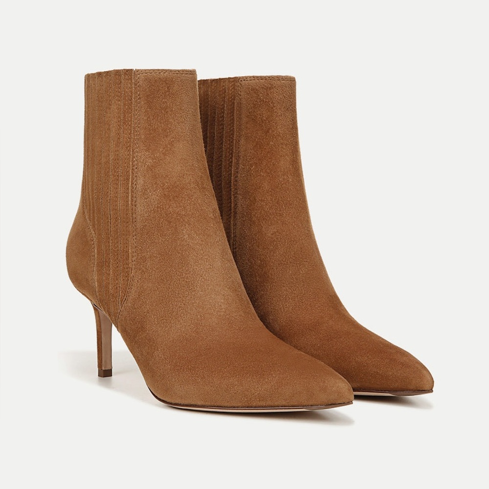 Veronica Beard Brown Suede Ankle Booties